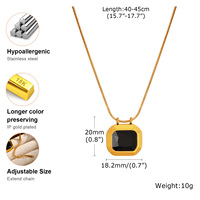 Women’s Geometric Square Pendant Necklace 4